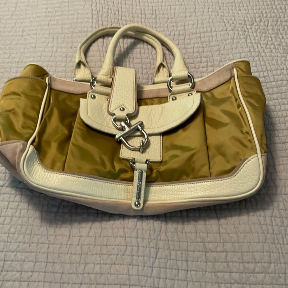 DKNY leather fabric summer bag